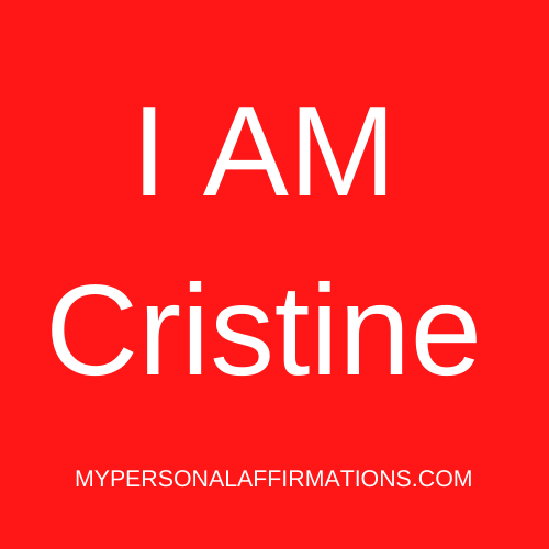 I AM Cristine